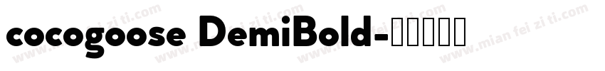 cocogoose DemiBold字体转换